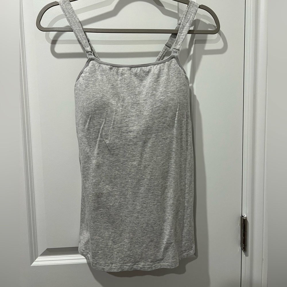 Kindred Braverly Signature Cotton Nursing & Maternity Tank Grey Heather - Medium